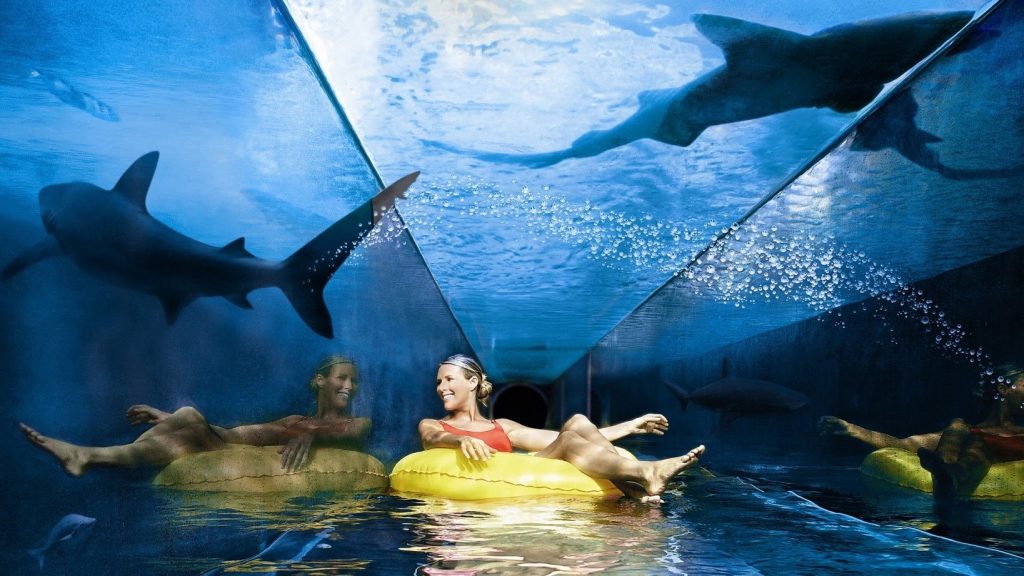 “Shark Attack” A water ride in Aquaventure at Atlantis