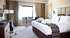 bedroom suite at the Crowne Plaza Resort