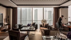the pearl suite at the four seasons in shanghai