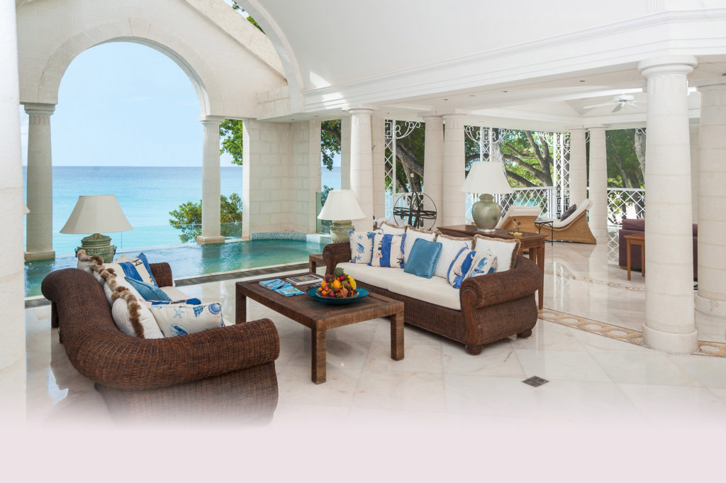 The Sandy Lane Suite, overlooking the beautiful Caribbean.