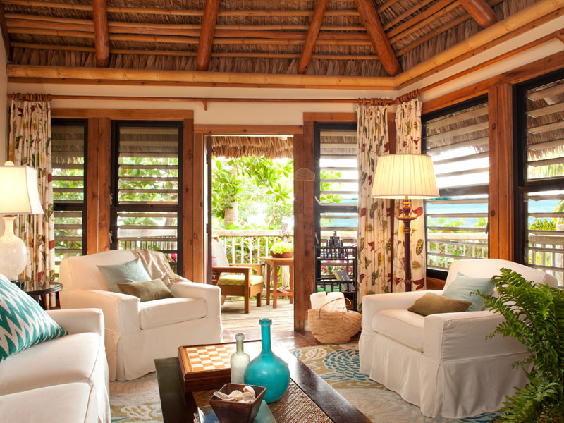 view of the bungalow suites in Little Palm Island resort