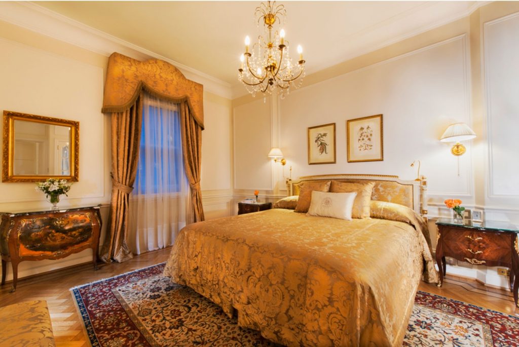 View of bedroom in the Governor Executive Suite at Alvear Palace Hotel
